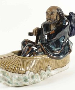Personnage chinois en grès de Shiwan