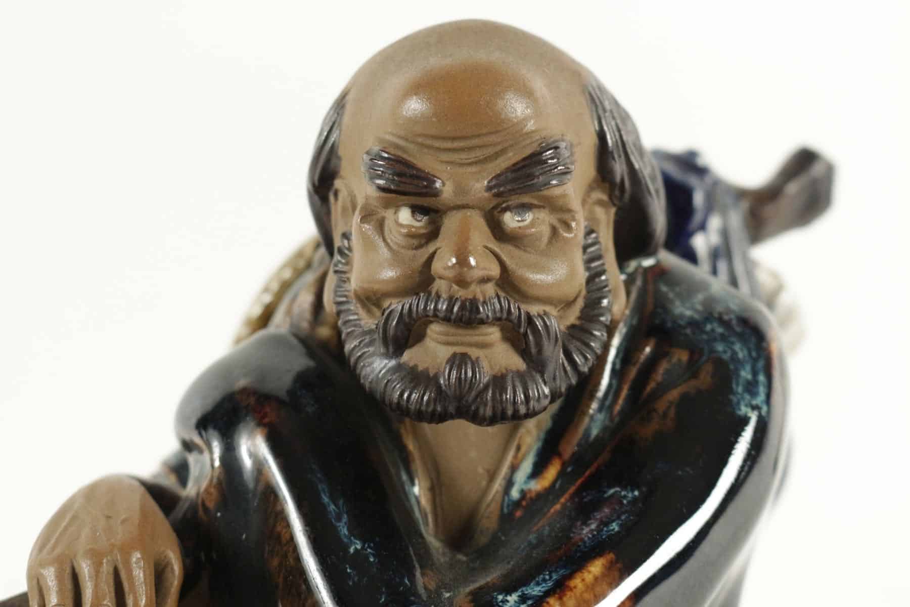 Personnage chinois en grès de Shiwan - Image 4