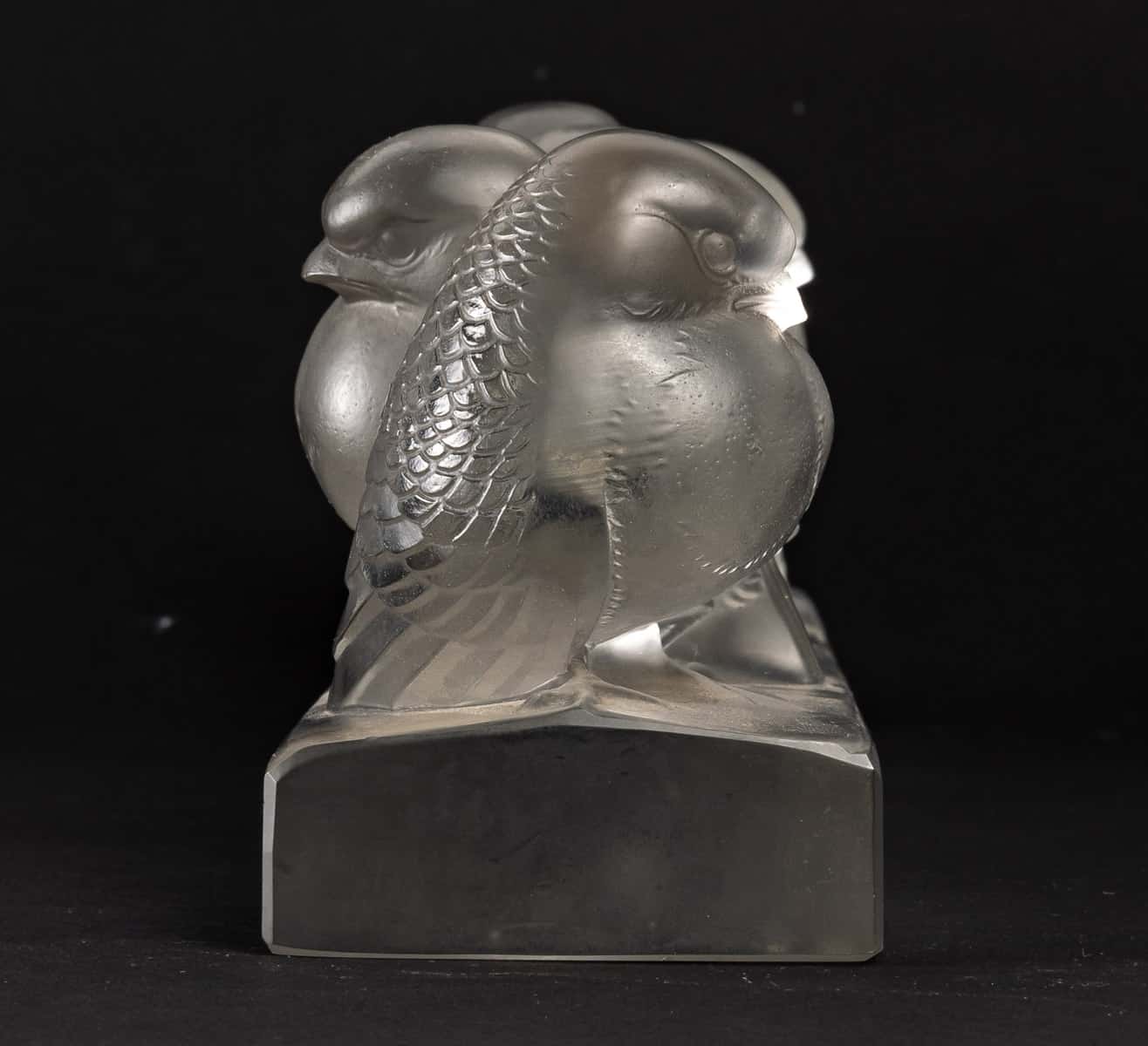 René Lalique. Ensemble De Six Moineaux Sur Une Branche - Image 3