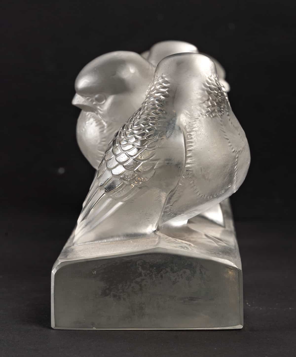 René Lalique. Ensemble De Six Moineaux Sur Une Branche - Image 5
