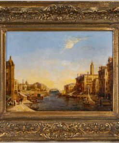 Alfred August Felix Bachmann (1863-1956) Venise Vue du Grand Canal huile sur toile