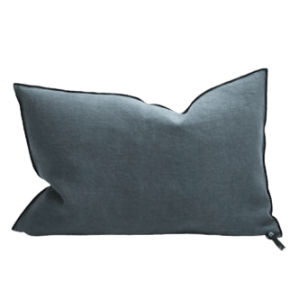 Coussin Lin Stone Canard, 40x60cm | Maison de Vacances