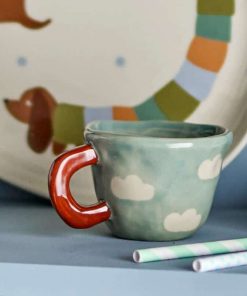 Tasse Bleue en Grès NINI Nuages | Bloomingville