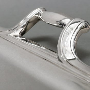 TETARD – Plateau en argent massif ART DECO circa 1930 - Image 4